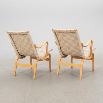 Bruno Mathsson, armchairs, a pair, "Eva", DUX, late 20th century.