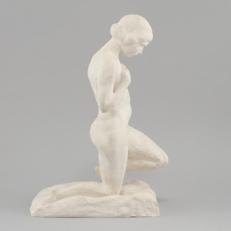 SKULPTUR, gips, signerad Tiderman, 1900-tal.