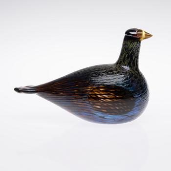 FÅGEL, glas, Oiva Toikka, signerad O. Toikka Iittala.