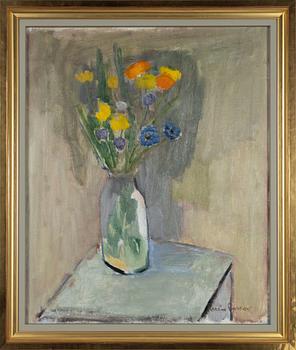 Karin Parrow, Floral Splendour in Yellow, Blue and Violet.