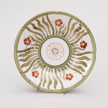 TEKOPPAR, 12 st, porslin, "London" Pfeiffer & Löwenstein, Schlackenwerth, Böhmen, sekelskiftet 1800/1900.