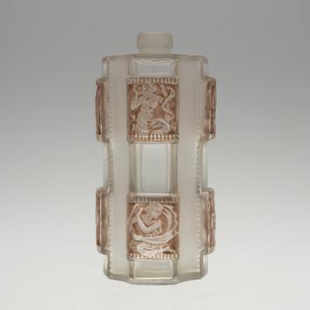 A René Lalique 'Hélène', flacon no 1, moulded glass bottle, France 1942-51.