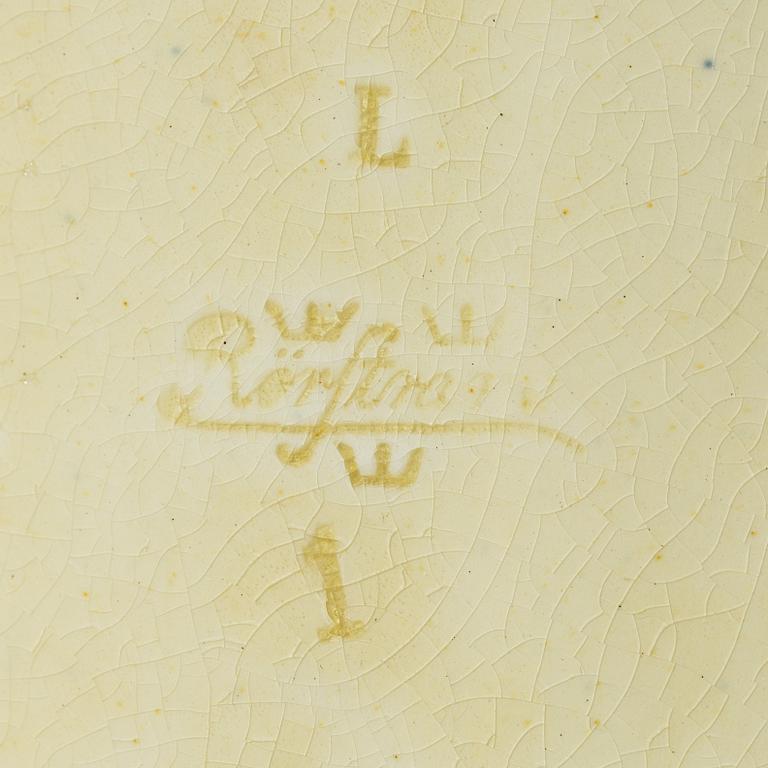 Rörstrand, A majolica asparagus dish, Rörstrand, Sweden, around 1900.