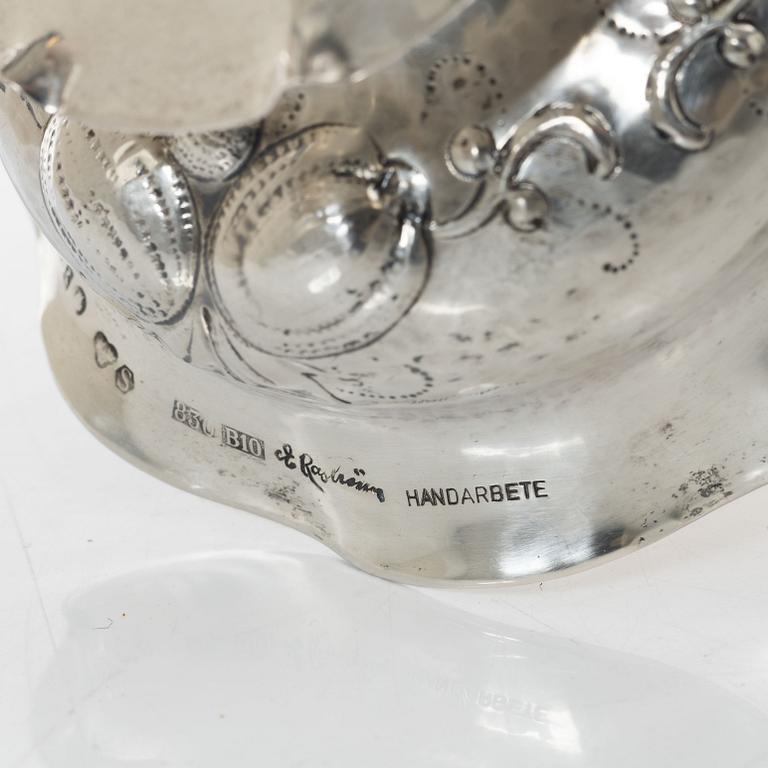 Eric Råström, ljusstakar, ett par, silver, barockstil, CG Råström, Stockholm 1976.