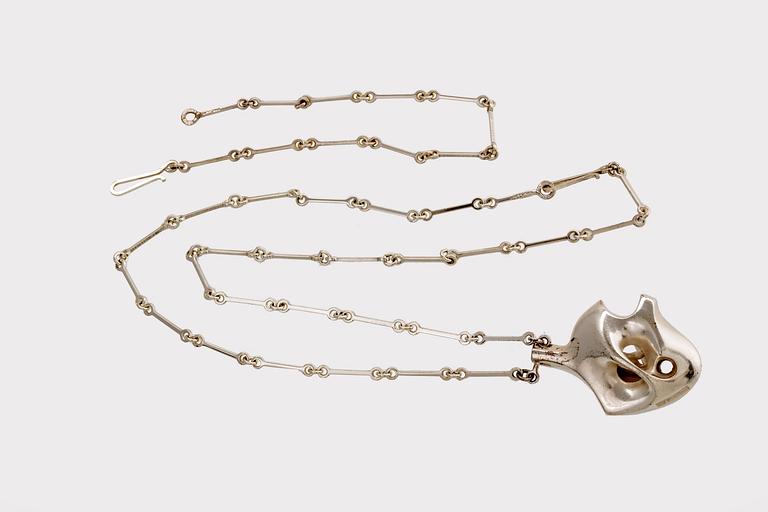 Björn Weckström, "Augria", a sterling silver necklace, Lapponia 1977.