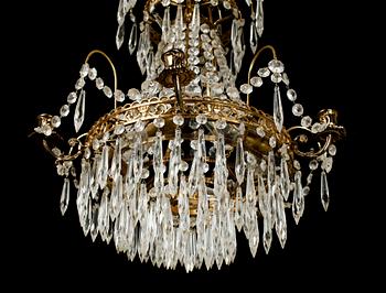 LJUSKRONA, empirestil, 1900-talets mitt. H 60.