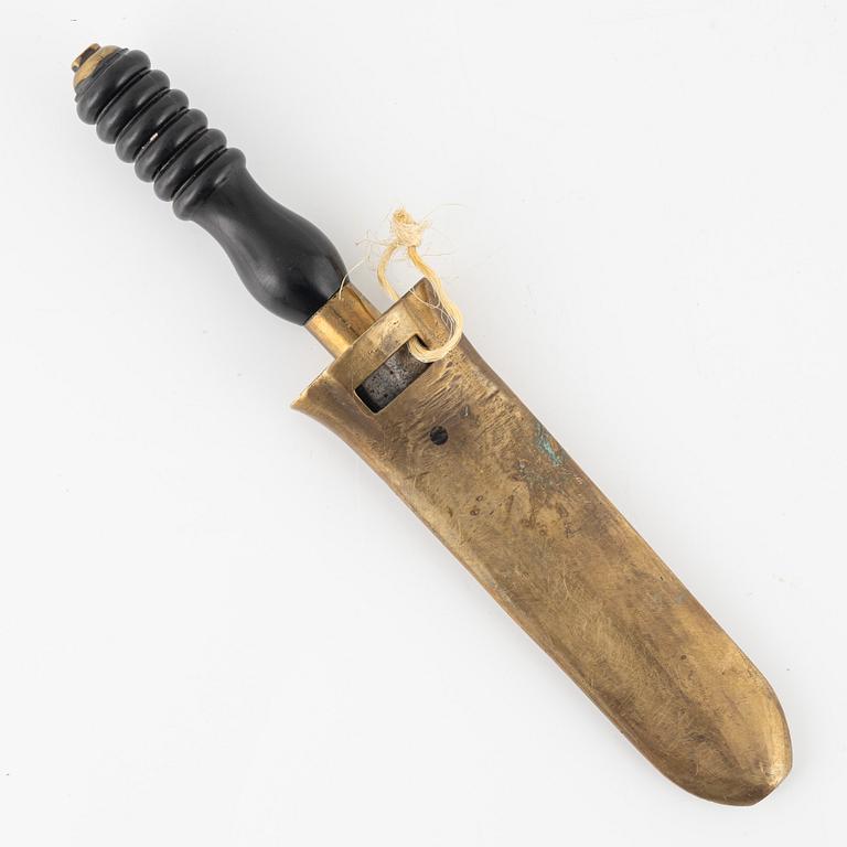 Adiving knife, Siebe Gorman & Co, early 20th century.