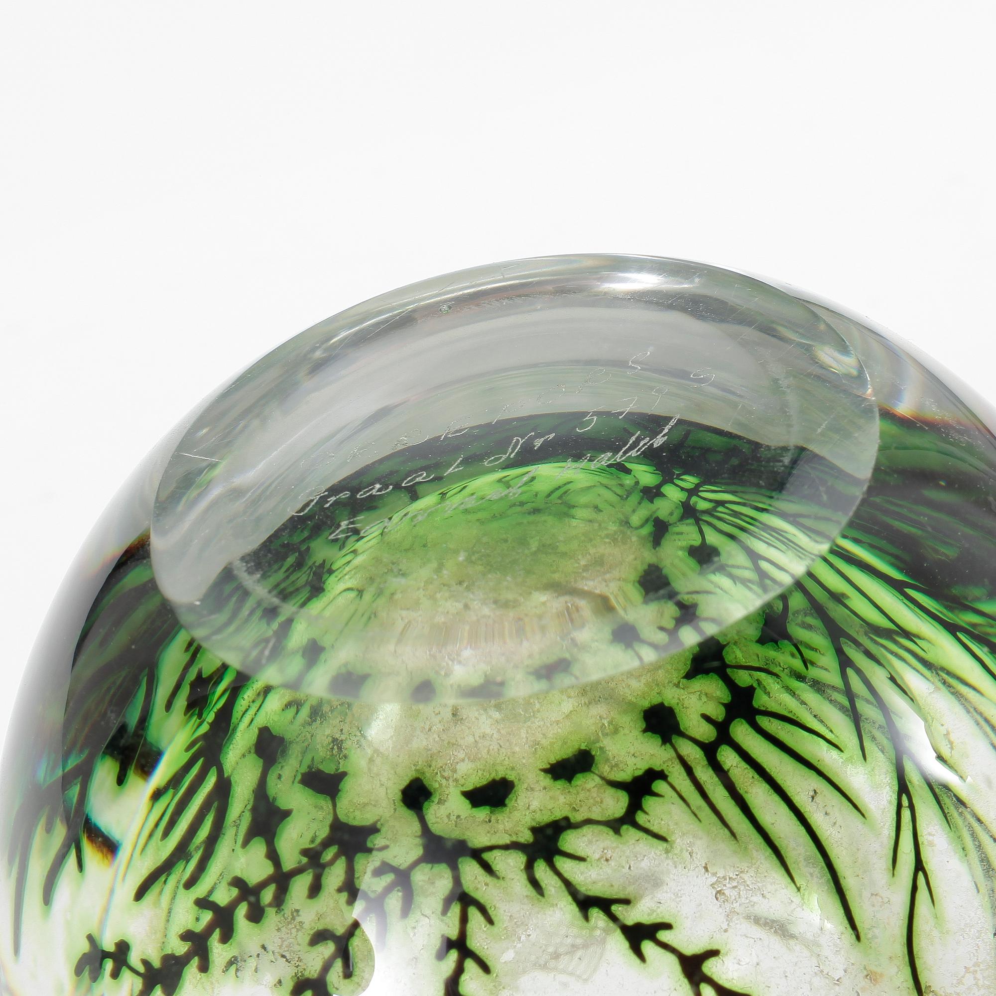 VAS, glas, "Fiskgraal" Edward Hald, Orrefors, 1962.