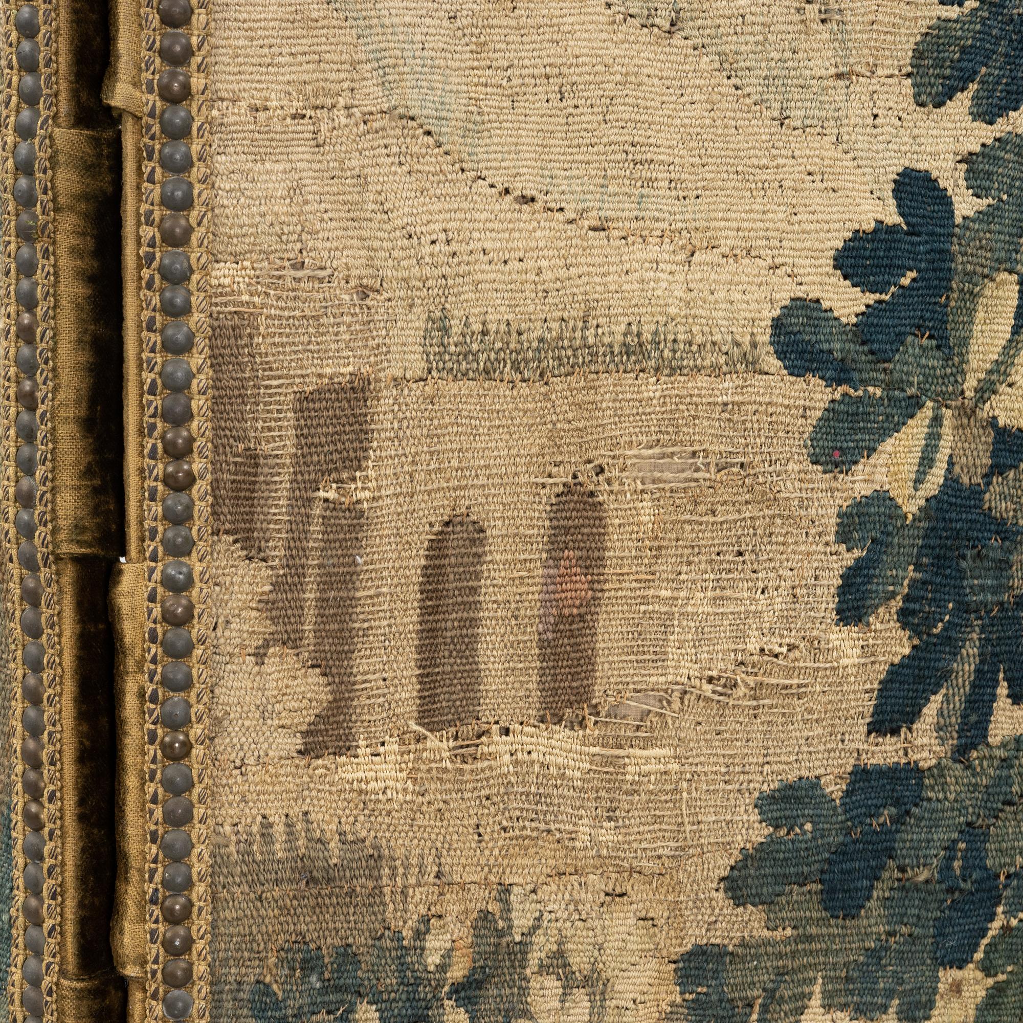 Two fragments of a tapestry, Flanders, 18th Century.