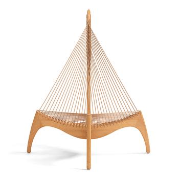 69. Jørgen Høvelskov, an ash 'Harp Chair', Denmark, post 1963.