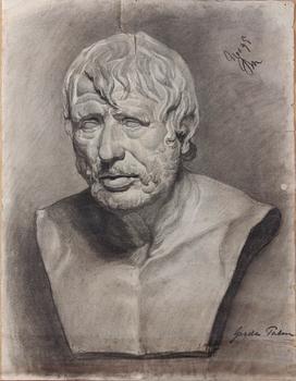 PALM, GERDA, kolteckningar, 4 st.