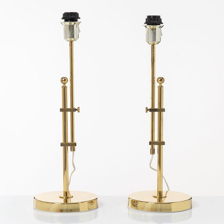 Bordslampor, ett par, model 131, Bergboms, 1900-talets slut.