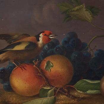 Leopold Brunner, Still lifes with birds and fruits (2).