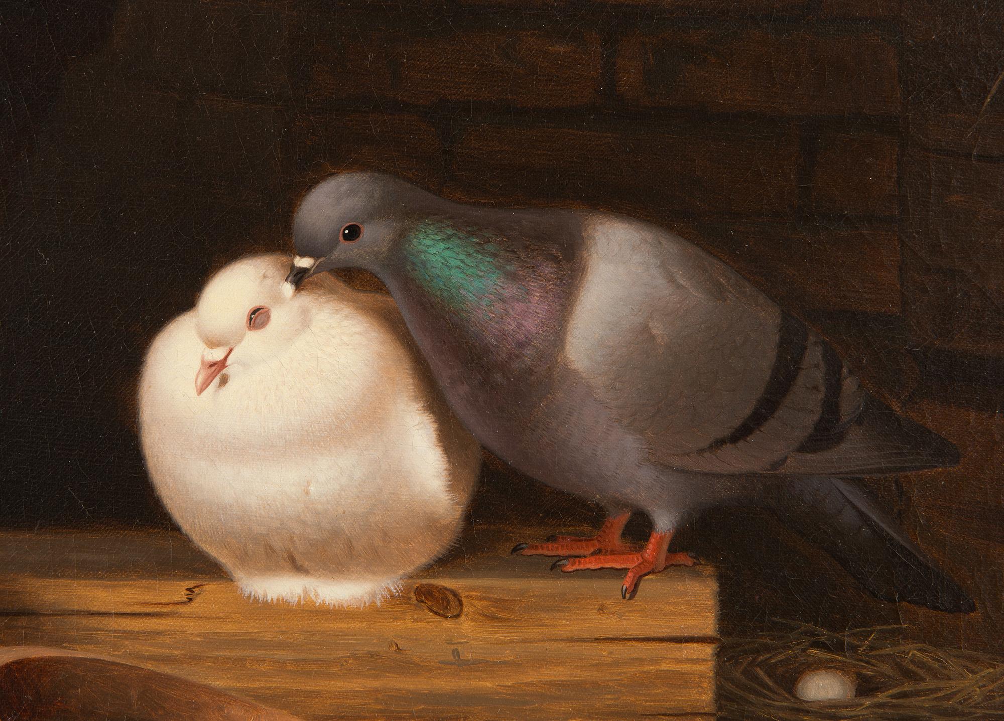 Ferdinand von Wright, Doves on the Attic.