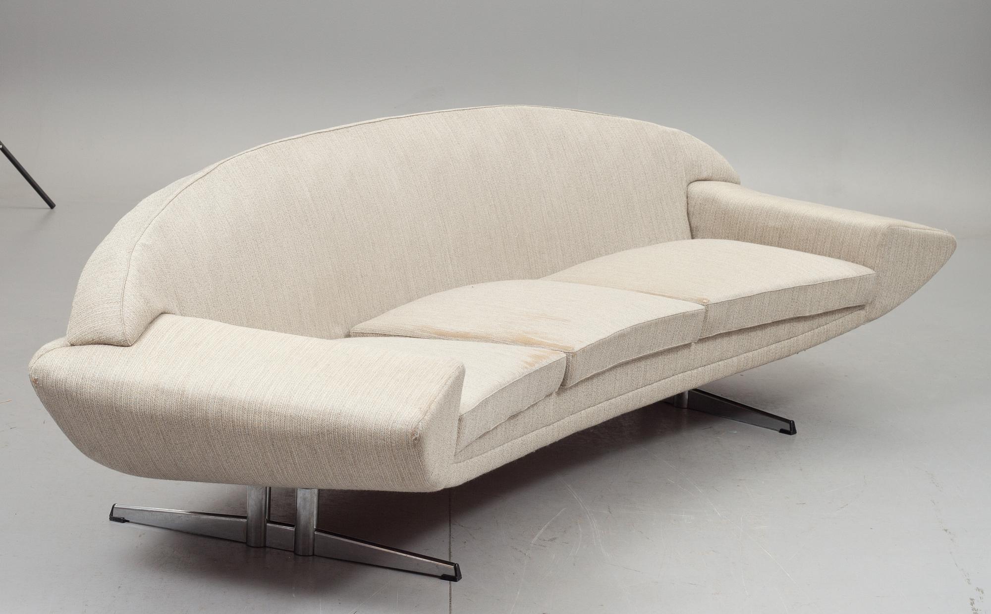 SOFFA och FÅTÖLJ, "Capri", Johannes Andersen, Trensum Möbelfabrik.