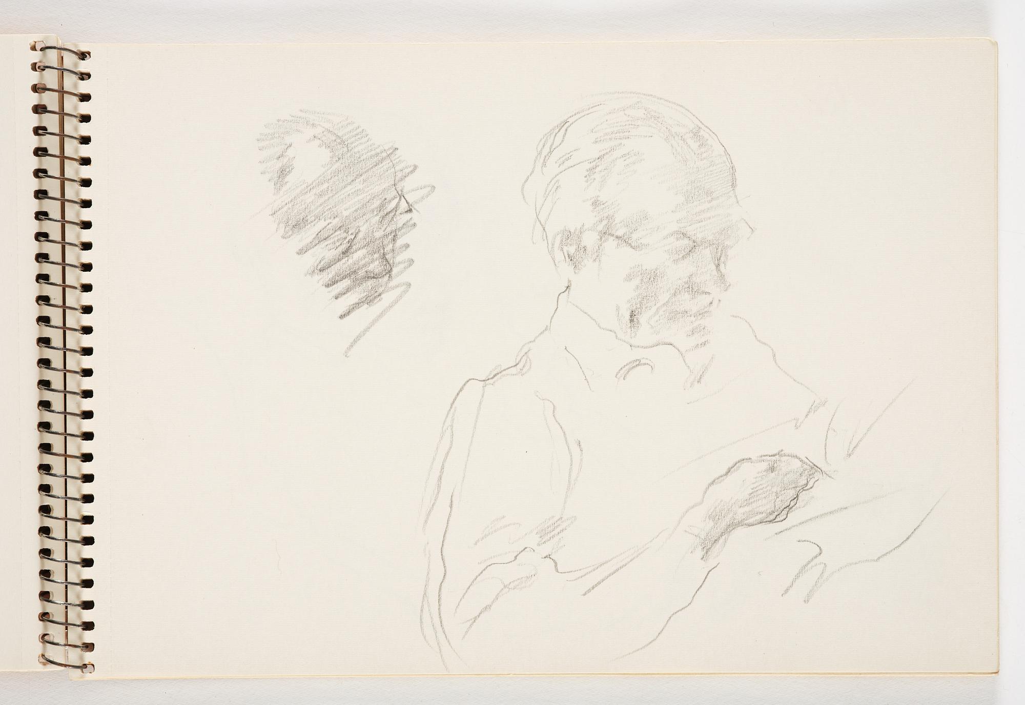 Lotte Laserstein, 3 skissböcker med blyertsteckningar.