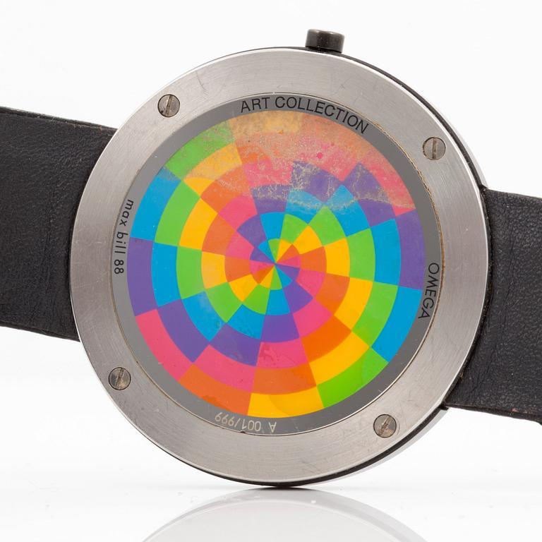OMEGA, Art Collection, Maxi, designad av Max Bill, armbandsur, 40 mm,