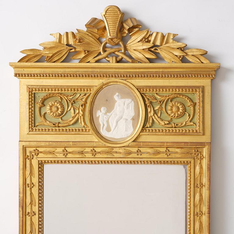 A pair of Late Gustavian mirrors, by Pehr Ljung (1743-1819).