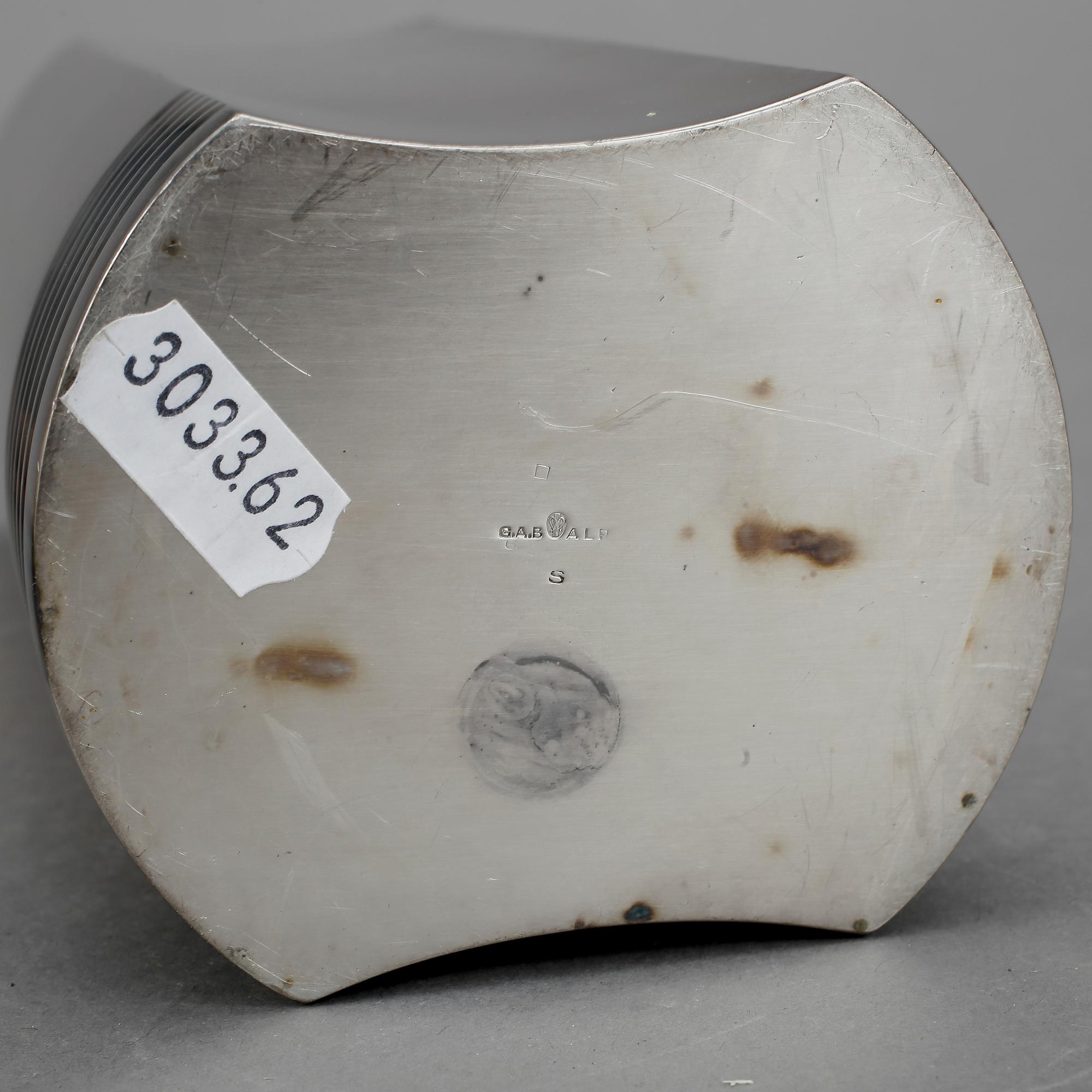 SHAKER, nysilver. GAB, 1900-talet mitt.