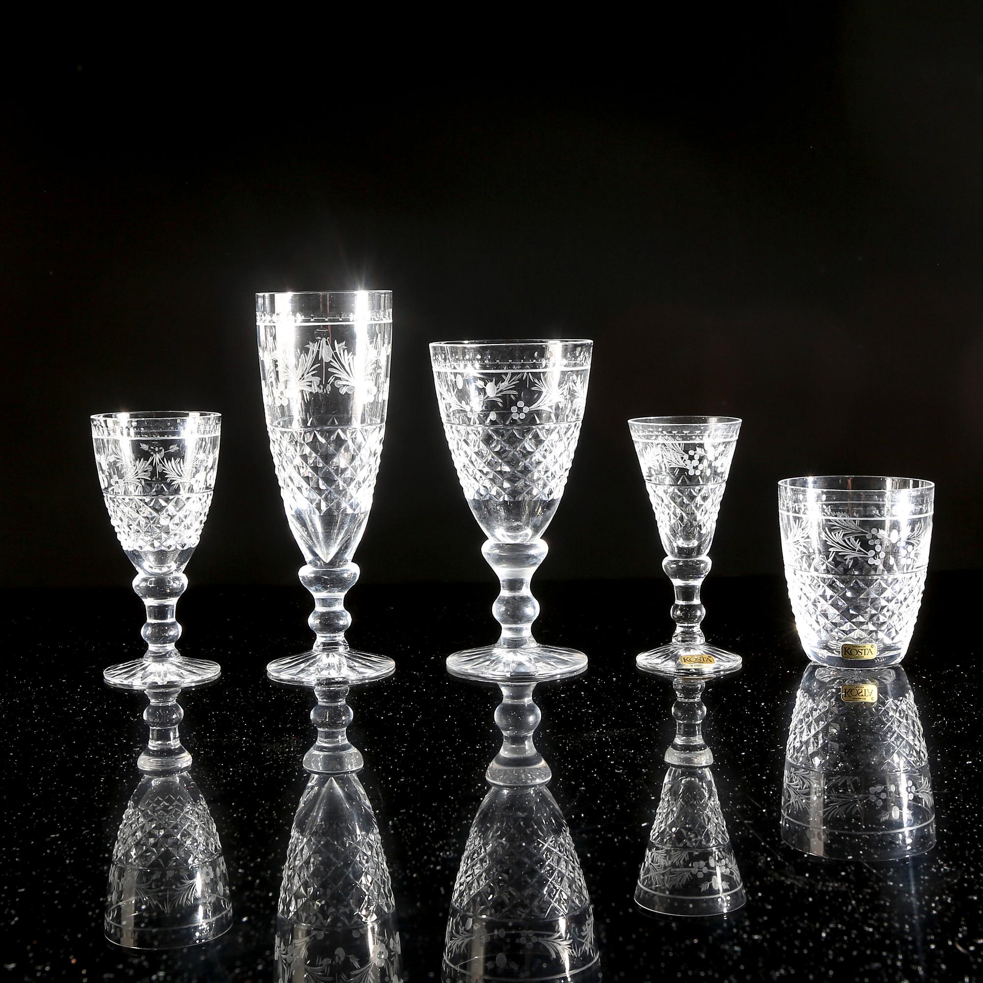 Tableware, 56 dlr, "Elvira Madigan" Cost mid-20th century.