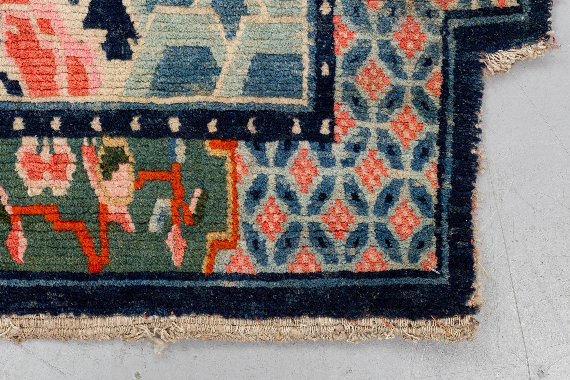 Saddle cover, semi-antique Tibet, ca 124,5 x 63 cm.