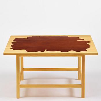 Mathieu Gustafsson, a prototype coffee table, "Slab", executed by cabinetmaker Markus Karlbom, Burhult, 2024.