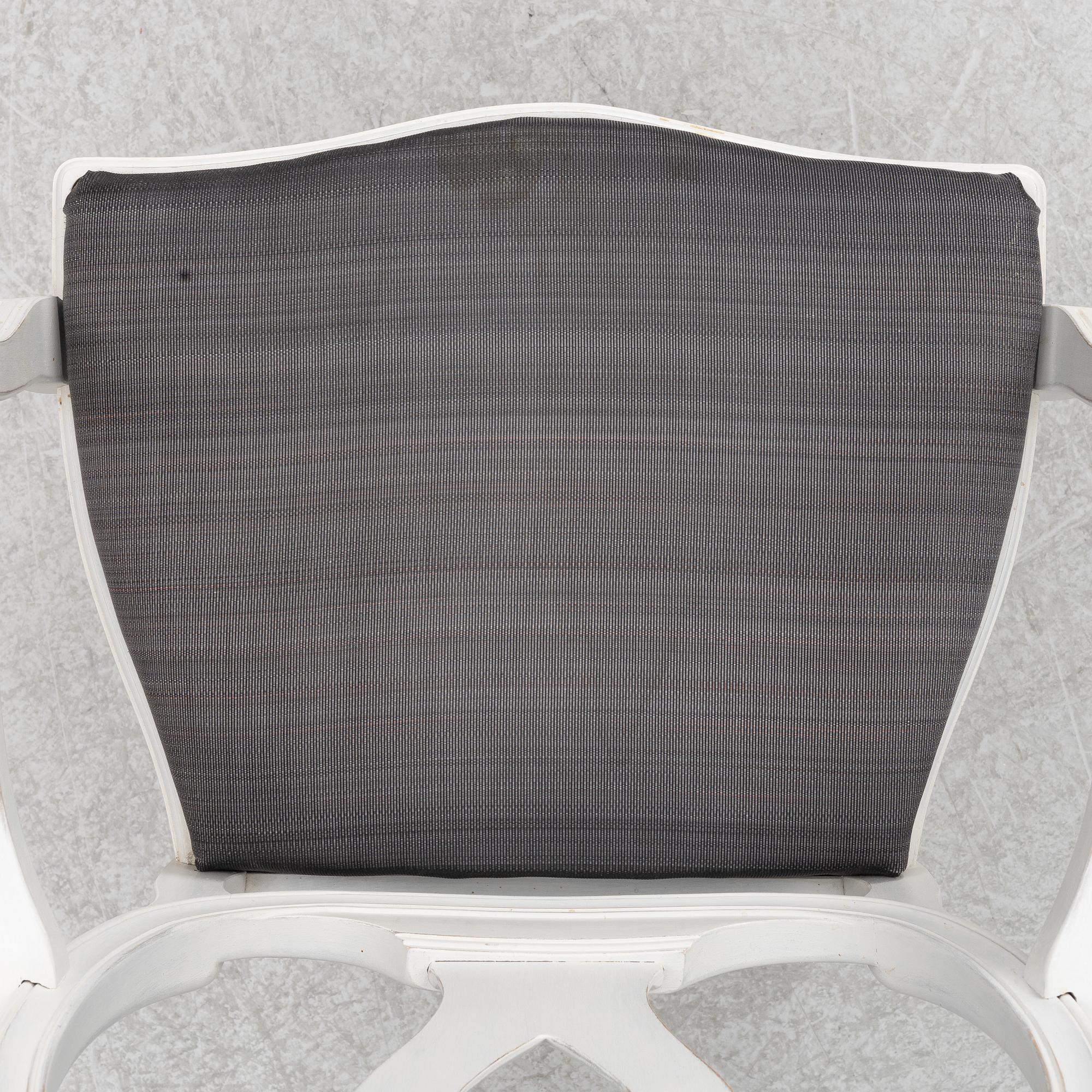 Matsalsgrupp, 13 delar, gustaviansk stil, 1900-talets andra hälft.