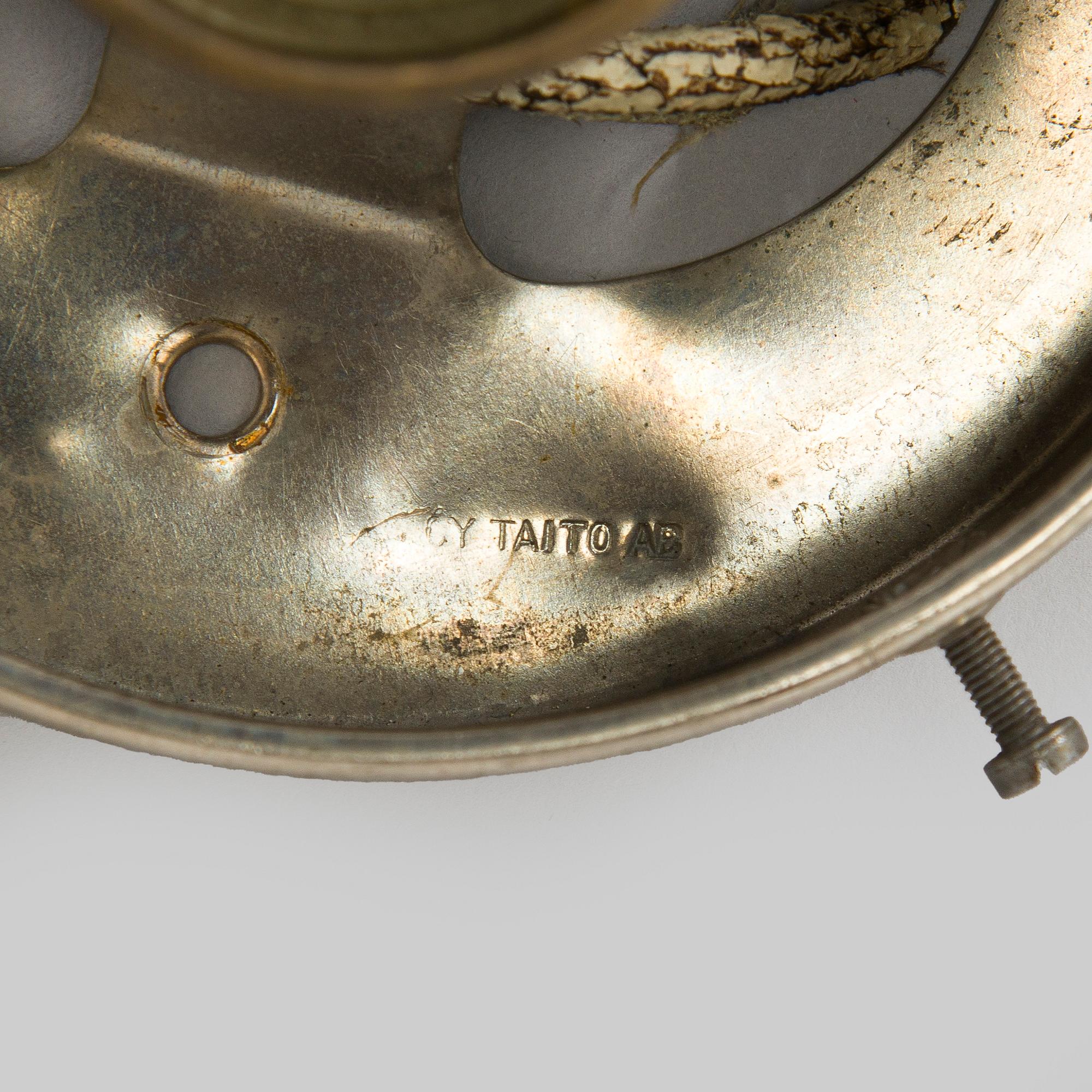 Paavo Tynell, a set of three 1930s ceiling lamps '2008' for Taito Oy.