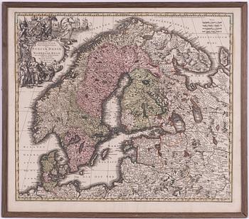 Mattheus Seutter, "Kingdoms of Sweden, Denmark, and Norway".