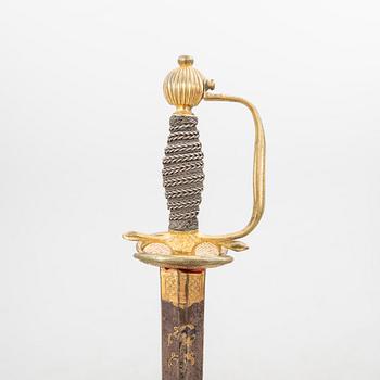 Sword for an officer in the infantry, Sweden, Gustavian.