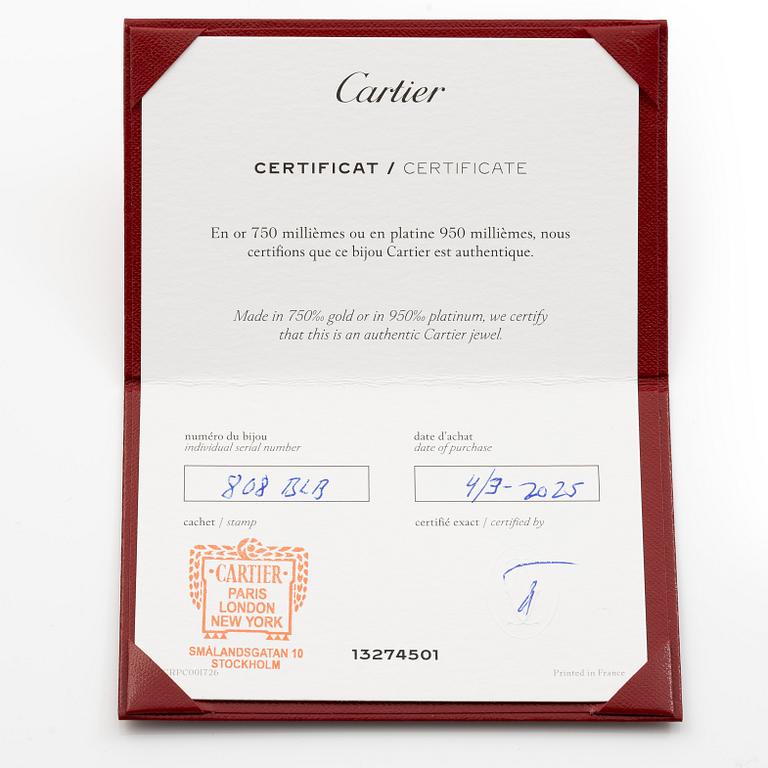 Cartier, ring platinum with round brilliant-cut diamonds.