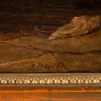 Johannes Raphael Wehle, oil on canvas, signed.