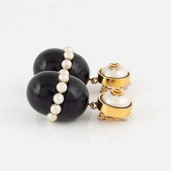 Chanel, A pair of 1960's clip-on earrings.