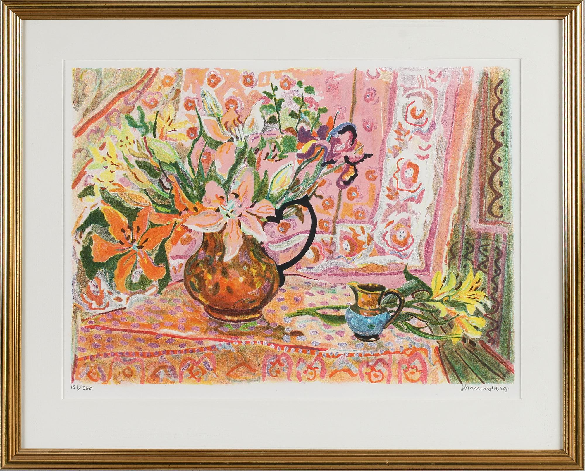 JÖRAN NYBERG, färglitografi, signerad och numrerd 151/260.