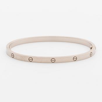 ARMRING, Cartier "Love bracelet" med tillhörande skruvmejsel. 18K vitguld.