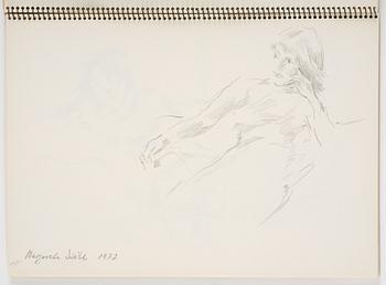 Lotte Laserstein, Skissblock med 23 teckningar varav 3 signerade.