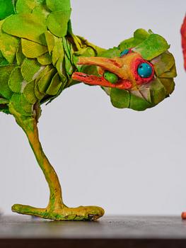 Nathalie Djurberg & Hans Berg, "A Thief Caught in the Act (Flock of Birds)".