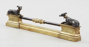 A pair of French 19th century fire dogs.