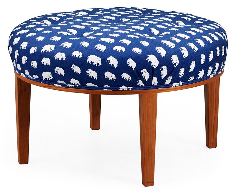 A Josef Frank cherrywood stool by Svenskt Tenn, model 647.