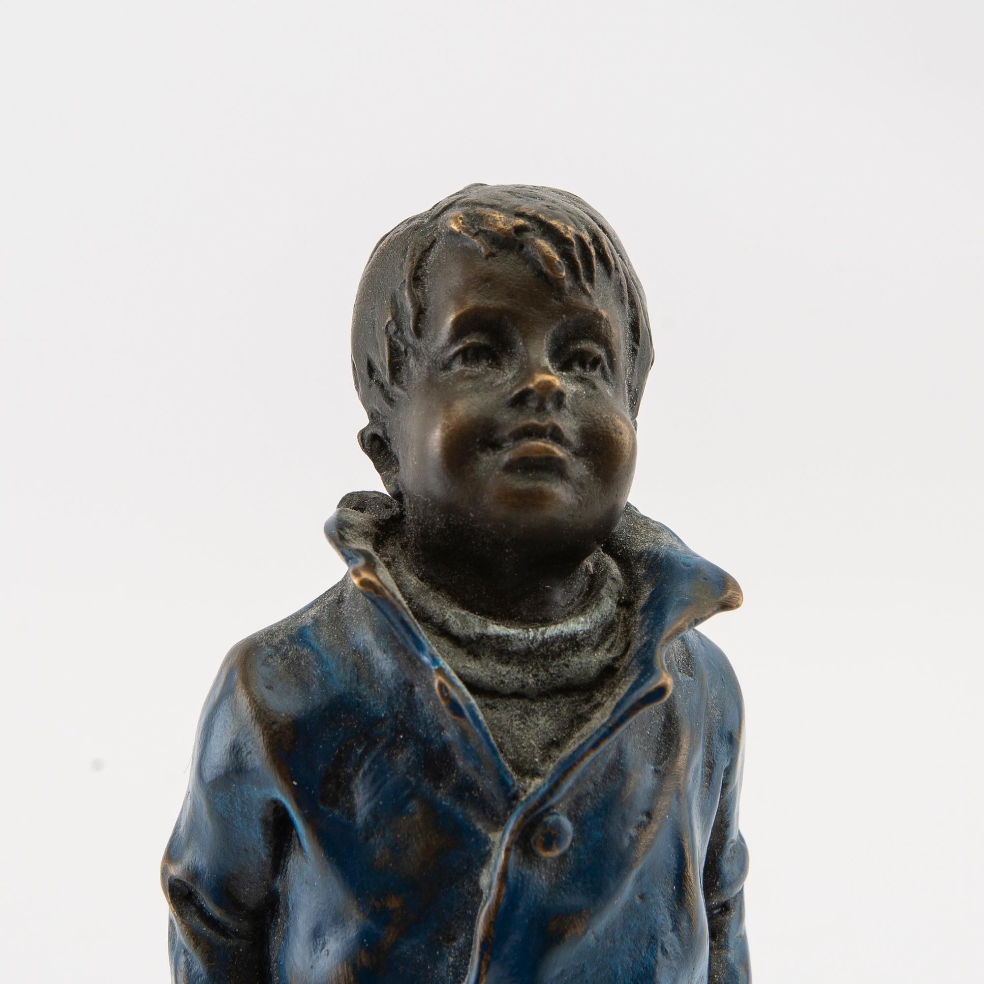 Franz Bergmann, figurin signerad.