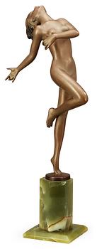 380. A Josef Lorenzl patinated bronze sculpture, Austria 1920's-30's.