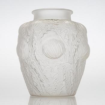 René Lalique, a 'Domrémy' glass vase, 1926.
