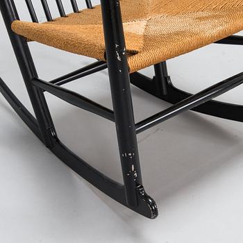 Hans J Wegner, a mid-20th-century 'J16' rocking chair, Denmark.