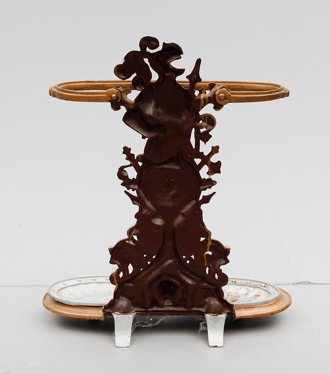 PARAPLY/KÄPPSTÄLL, gjutjärn, sent 1800-tal.