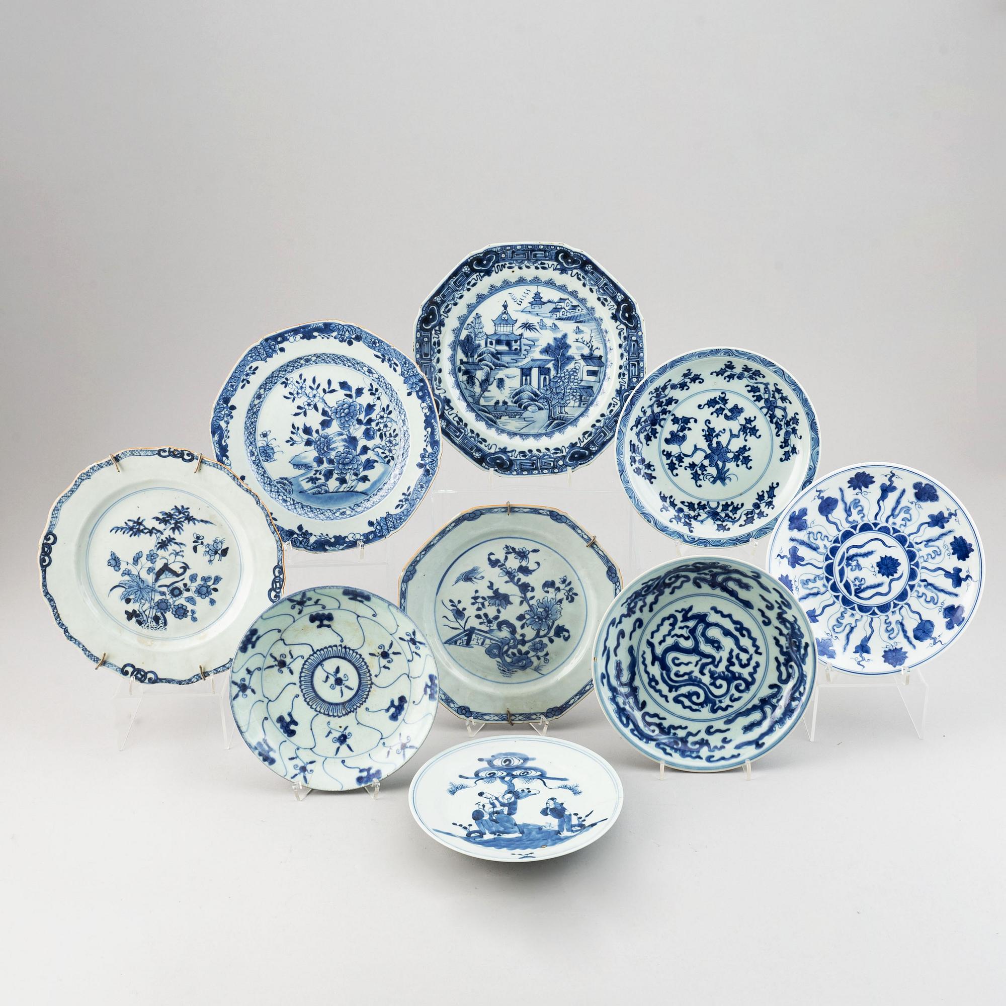 A set of nine dishes, Qing dynasty, 18th/21st Century.