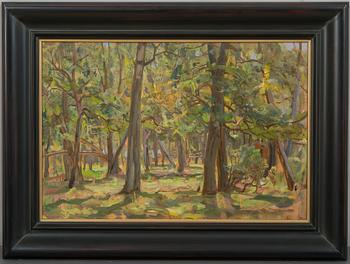 Victor Westerholm, "INTERIOR OF DECIDUOUS FOREST".