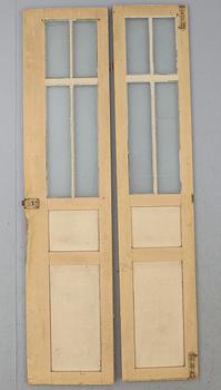 PARDÖRRAR, 1 par, 1800-/1900-tal.