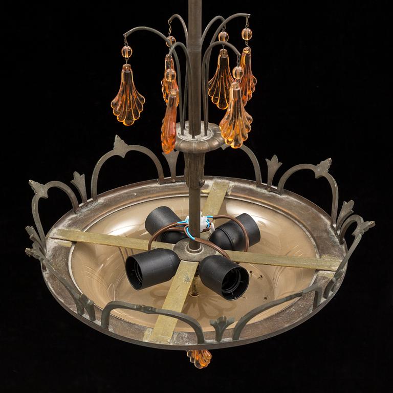 A 1920s ceiling light.