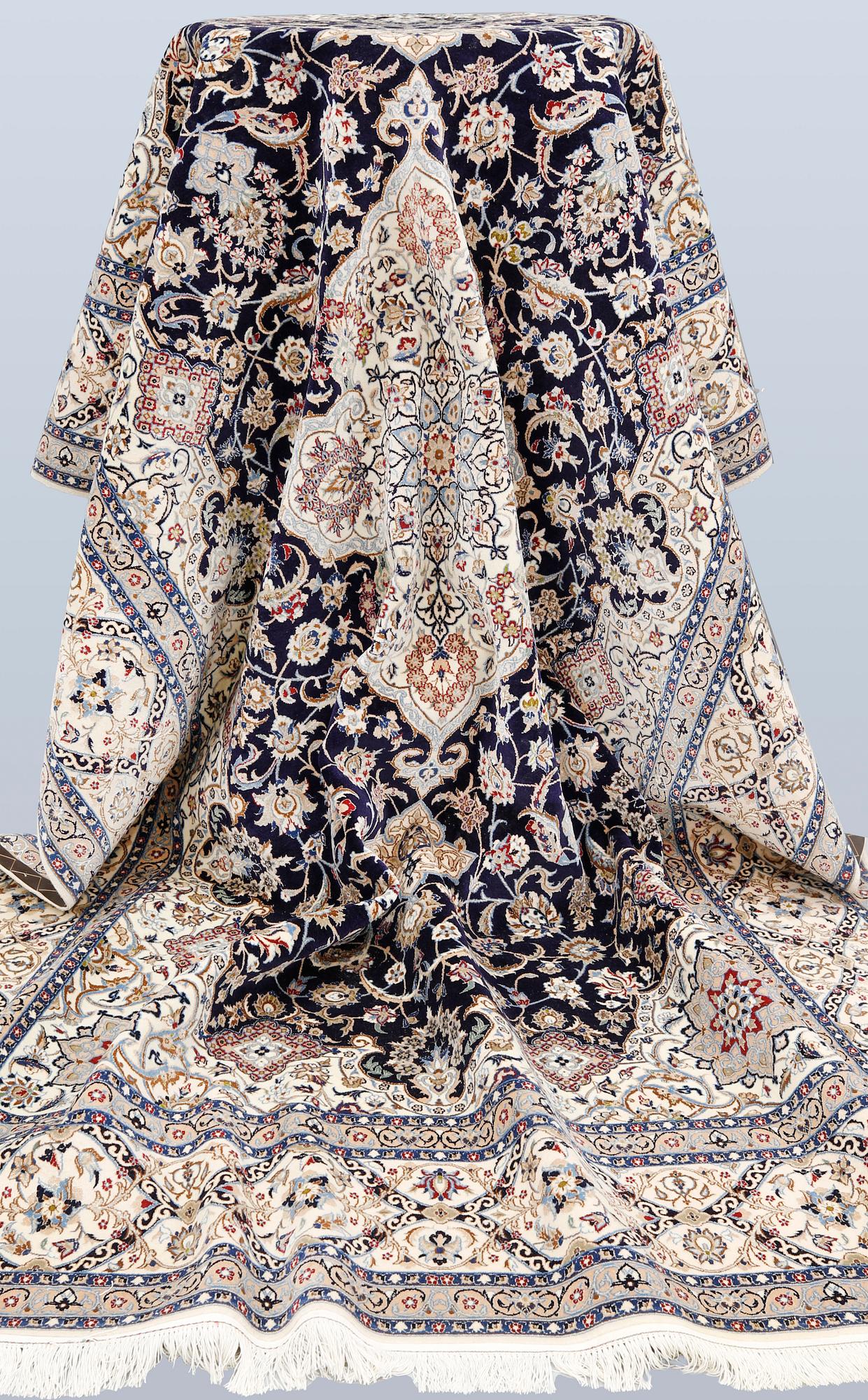Matta, Nain, part silk, 294 x 200 cm.