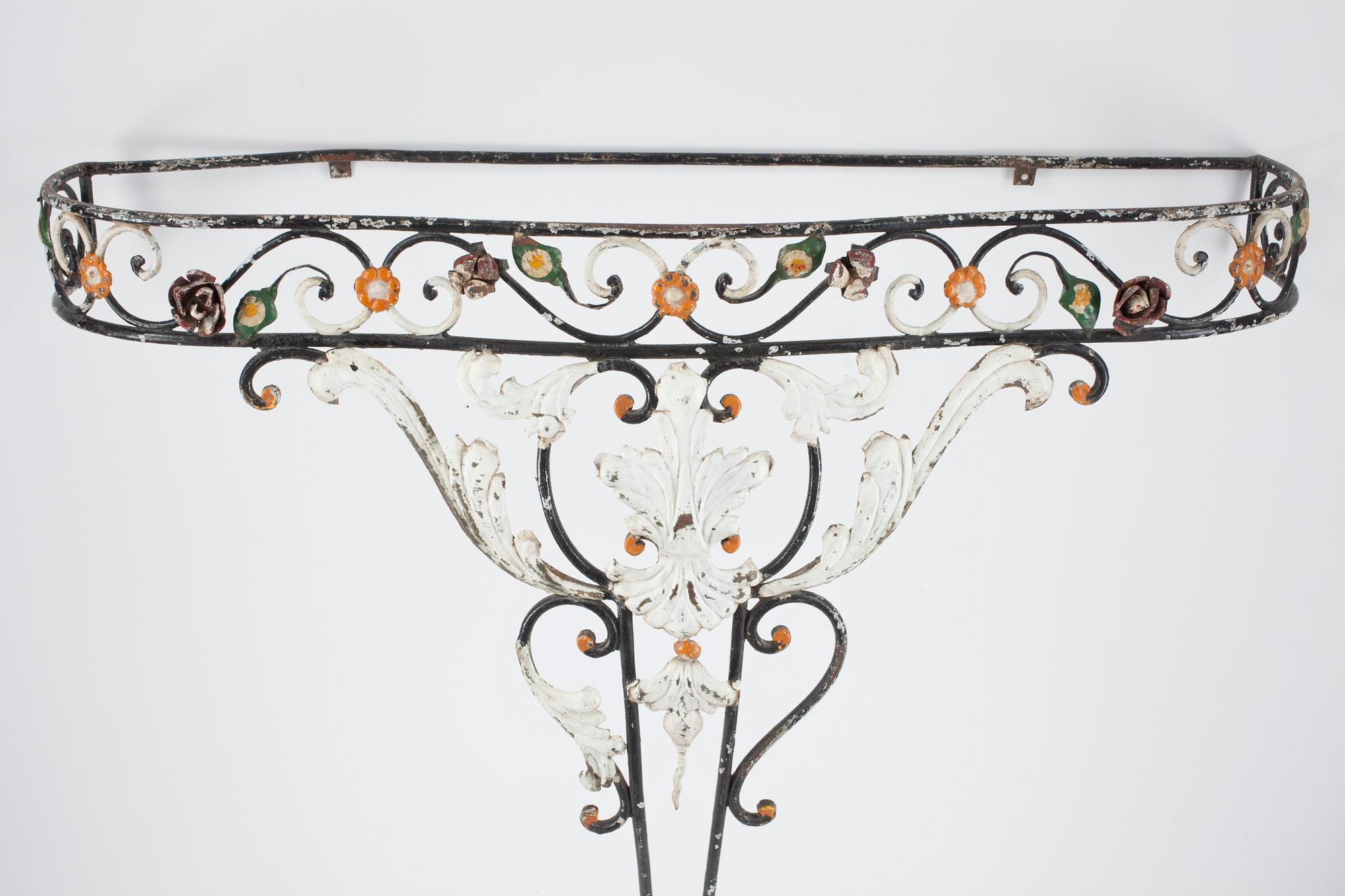 KONSOLBORD. gjutjärn, 1800/1900-tal.